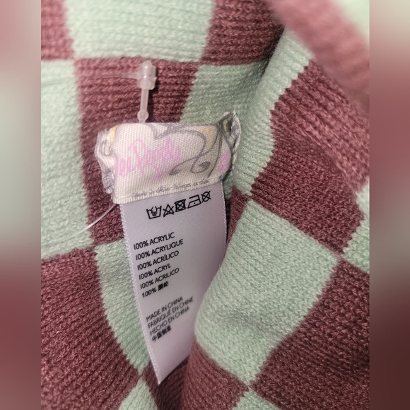 Free People Checkered beanie NWT - Picture 5 of 5